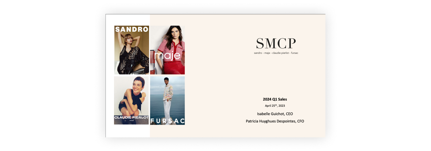 SMCP - Communiqué de presse